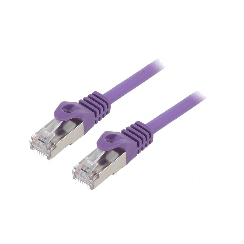 Patch Cord Ethernet RJ45 F/UTP 6 PVC Violet 0.25m | Electronic-mag.ro | Componente Electronice