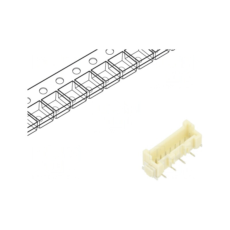 Soclu cablu-placă tată XA 2,5mm 8 PIN SMT 250V 3A | Electronic-mag.ro | Componente Electronice