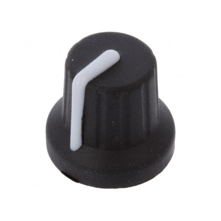 Buton rotativ cu indicator gumă și plastic 6mm 16x15mm | Electronic-mag.ro | Componente Electronice