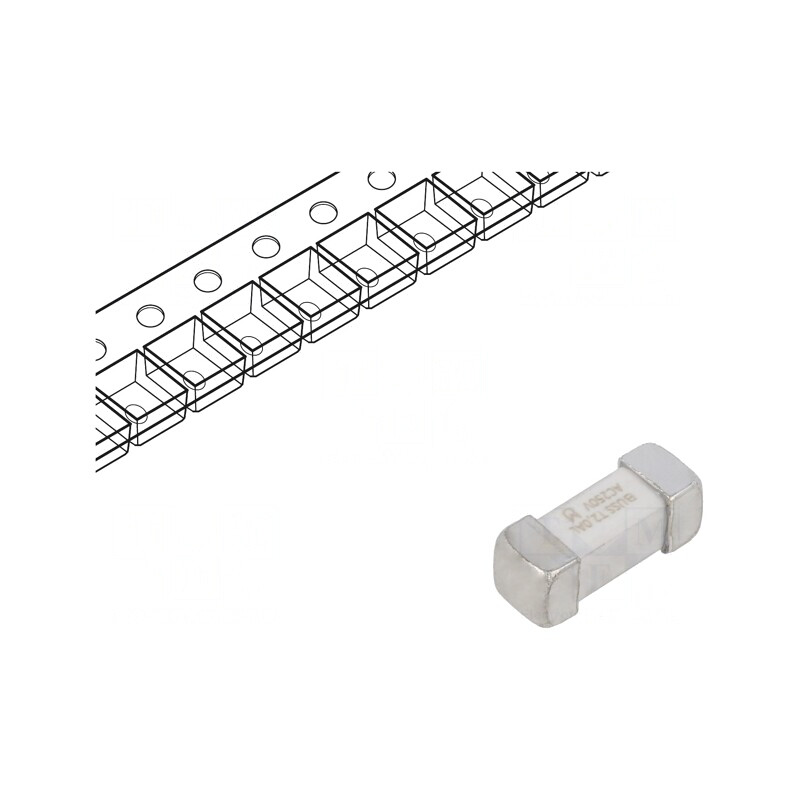 Siguranţă întârziere 2A 250VAC SMD ceramică | Electronic-mag.ro | Componente Electronice