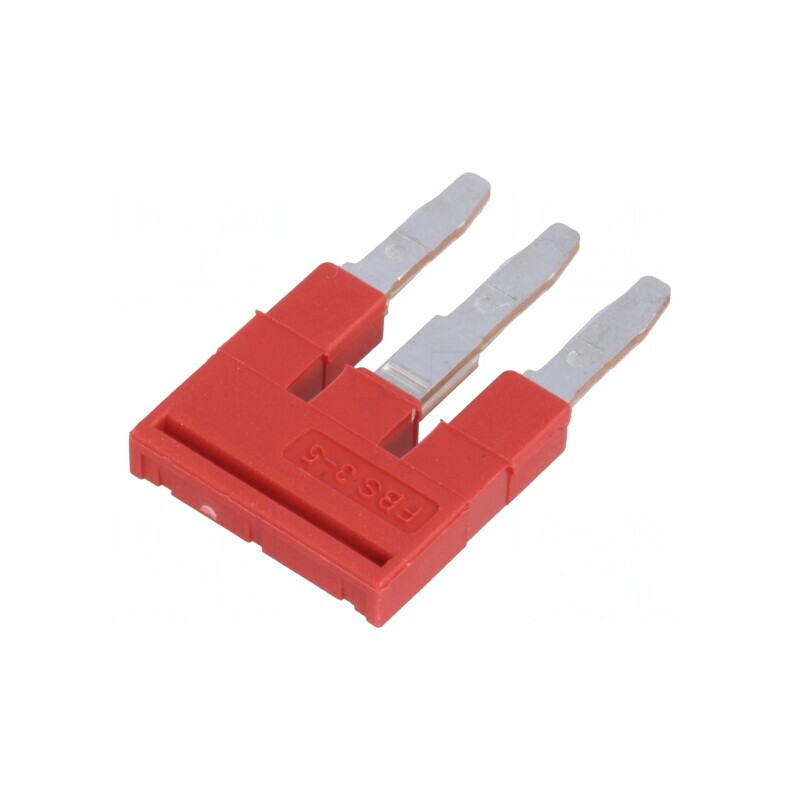 Punte cu Şuruburi Roşie 3 Piste 5mm | Electronic-mag.ro | Componente Electronice