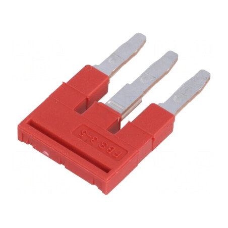 Punte cu Şuruburi Roşie 3 Piste 5mm | Electronic-mag.ro | Componente Electronice
