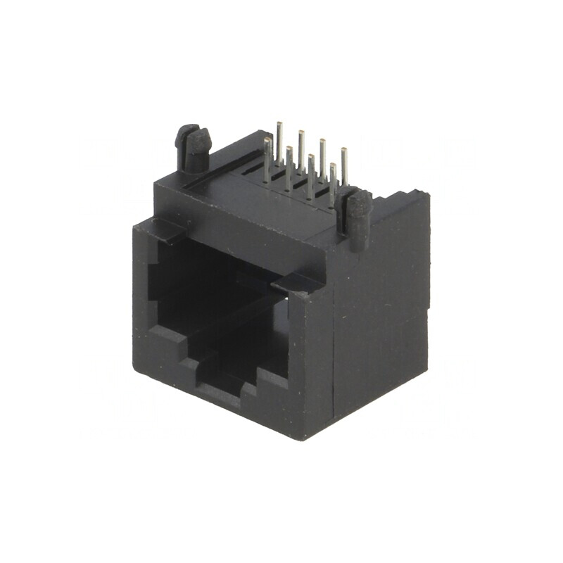Soclu RJ45 8p8c PCB THT 90° | Electronic-mag.ro | Componente Electronice