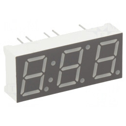 Afișaj LED 7 Segmente 10mm 3 Digiti Roșu | Electronic-mag.ro | Componente Electronice