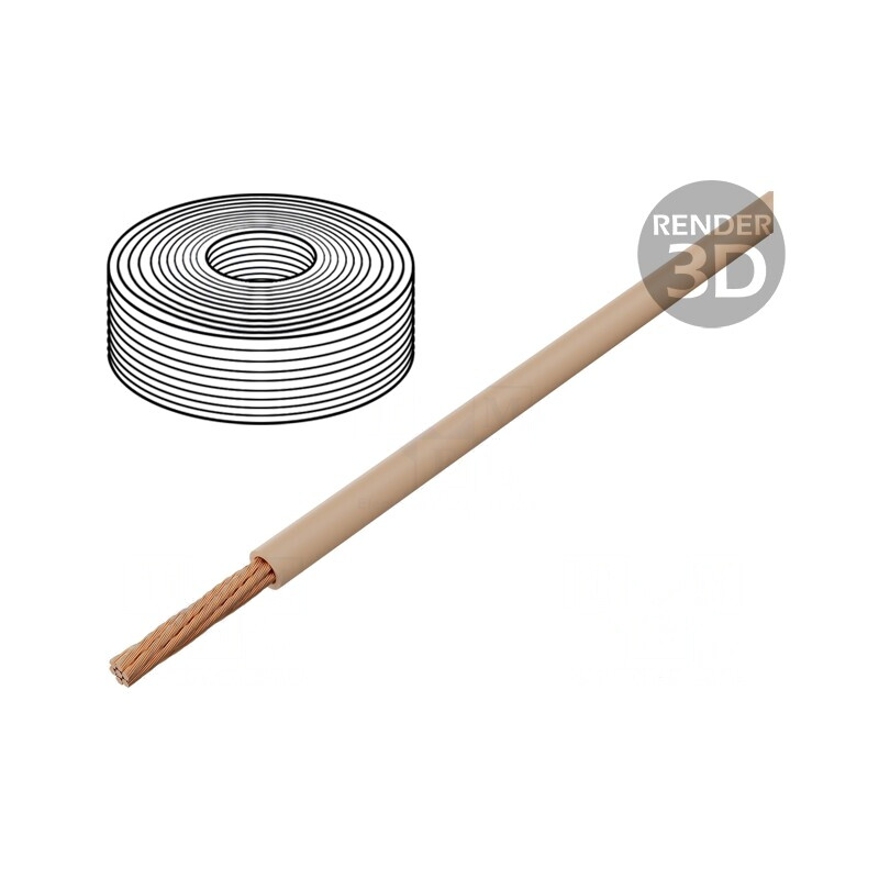 Cablu Electric LifY 1x0.5mm2 PVC Bej 300V/500V | Electronic-mag.ro | Componente Electronice Cablu Electric LifY 1x0.5mm2 PVC Bej 300V/500V | Electronic-mag.ro | Componente Electronice
