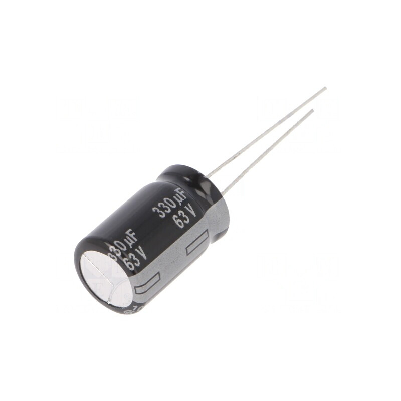 Condensator Electrolitic THT 330uF 63V 12.5x20mm | Electronic-mag.ro | Componente Electronice