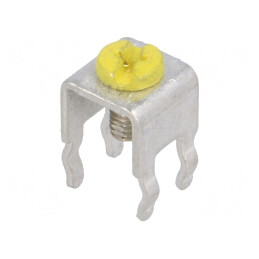 Terminal cu Șurub THT Galben | Electronic-mag.ro | Componente Electronice