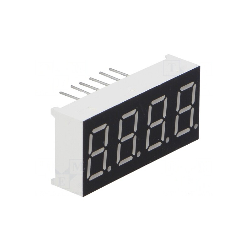 Afișaj LED 7 Segmente 9.14mm 4 Cifre Roșu | Electronic-mag.ro | Componente Electronice Afișaj LED 7 Segmente 9.14mm 4 Cifre Roșu | Electronic-mag.ro | Componente Electronice