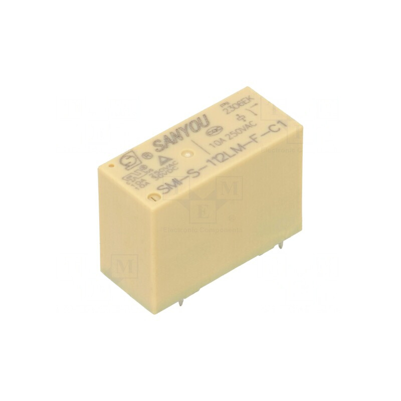 Releu Electromagnetic SPST-NO 12VDC 12A 277VAC THT | Electronic-mag.ro | Componente Electronice
