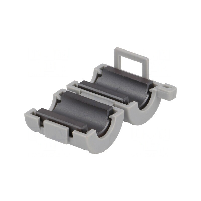 Ferită pentru cablu rotund - Set 2 piese (22mm x 18mm x 7mm x 15mm) | Electronic-mag.ro | Componente Electronice