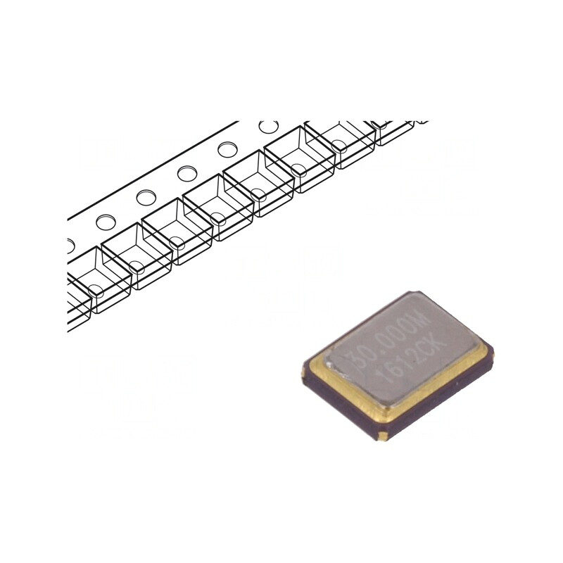 Rezonator de cuarţ 30MHz SMD 3.4x2.7mm | Electronic-mag.ro | Componente Electronice Rezonator de cuarţ 30MHz SMD 3.4x2.7mm | Electronic-mag.ro | Componente Electronice