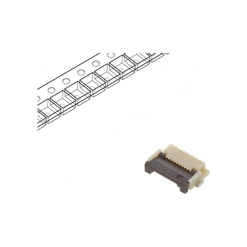 Conector FFC/FPC Orizontal 10 Pini ZIF | Electronic-mag.ro | Componente Electronice Conector FFC/FPC Orizontal 10 Pini ZIF | Electronic-mag.ro | Componente Electronice