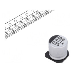Condensator Electrolitic SMD 470uF 25V 10x10mm | Electronic-mag.ro | Componente Electronice