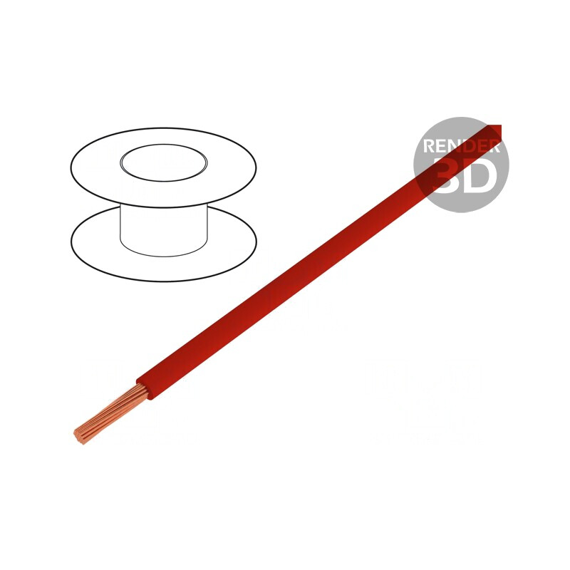 Cablu Electric 0.5mm2 PVC Roșu 300V/500V | Electronic-mag.ro | Componente Electronice