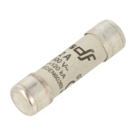 Siguranță gG 2A 500VAC 250VDC 10.3x38mm | Electronic-mag.ro | Componente Electronice