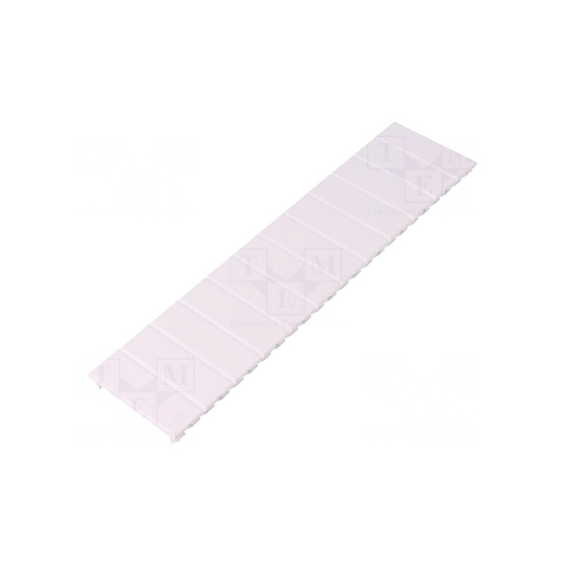 Capac de protecție alb pentru carcase 52mm x 219mm | Electronic-mag.ro | Componente Electronice