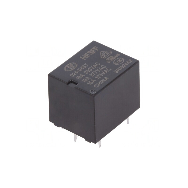 Releu electromagnetic SPST-NO 24VDC 15A 10A/277VAC | Electronic-mag.ro | Componente Electronice