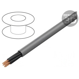 Cablu neecranat ÖPVC-OZ 2x0,75mm2 Cu litat gri | Electronic-mag.ro | Componente Electronice