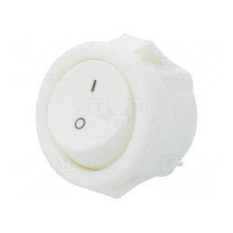 Comutator Basculant SPST ON-OFF 3A Alb | Electronic-mag.ro | Componente Electronice