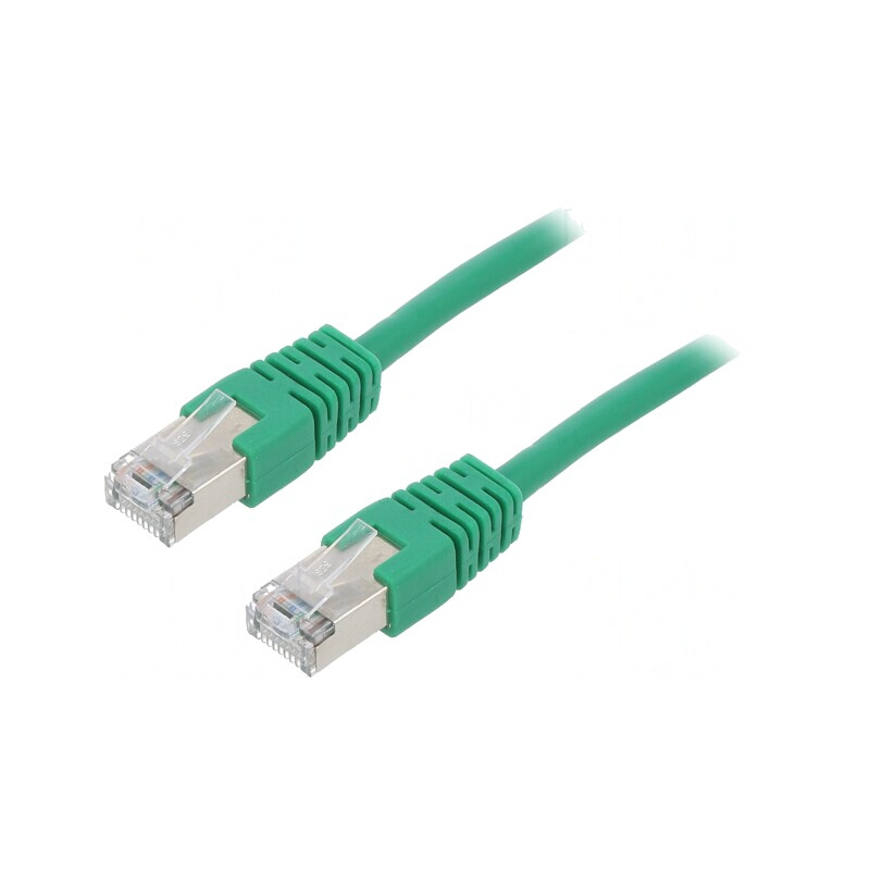 Patch cord F/UTP 5e verde 0,5m PVC ecranat | Electronic-mag.ro | Componente Electronice