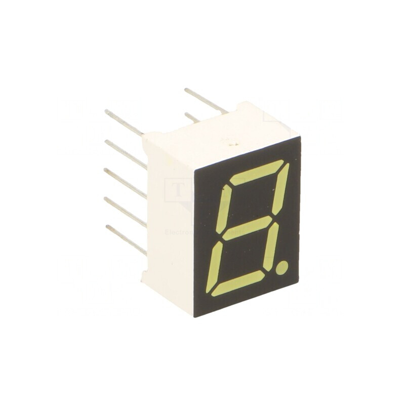 Afișaj LED 7 Segmente Alb Rece 9,9mm | Electronic-mag.ro | Componente Electronice