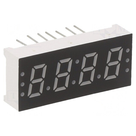 Afișaj LED cu 7 Segmente Roșu 4 Digits | Electronic-mag.ro | Componente Electronice