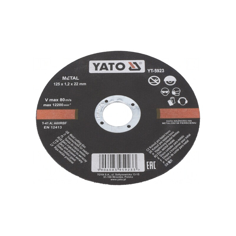 Disc de Tăiere Metal și Oțel 125mm 22mm 1.2mm | Electronic-mag.ro | Componente Electronice