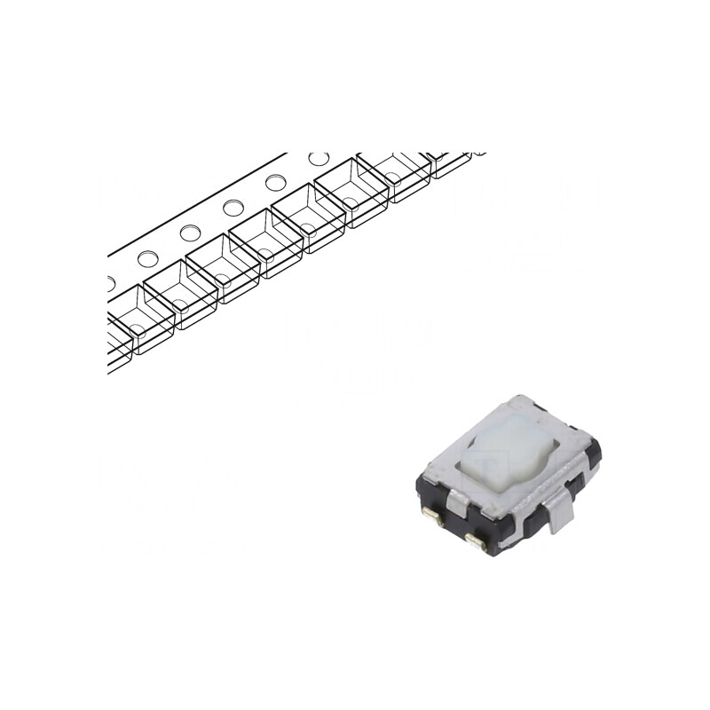 Microîntrerupător TACT SPST 0,02A 15VDC SMD | Electronic-mag.ro | Componente Electronice