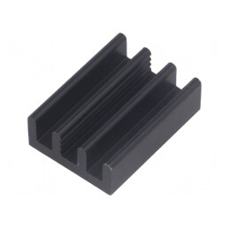 Radiator Aluminiu Negru 19x14x6mm 35K/W | Electronic-mag.ro | Componente Electronice
