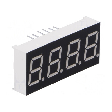Afișaj LED 7 Segmente 4 Digits Roșu | Electronic-mag.ro | Componente Electronice