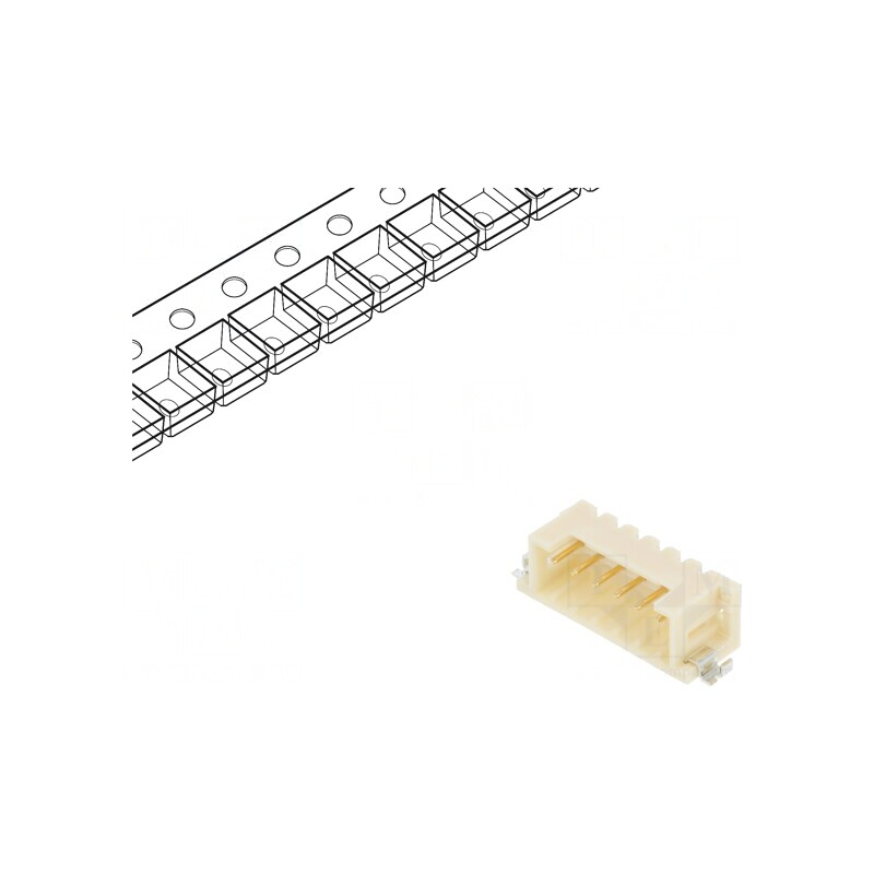 Soclu PCB 2mm 6PIN SMT | Electronic-mag.ro | Componente Electronice