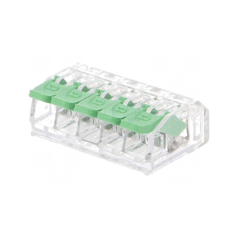 Bornă cu eliberare rapidă 0,2-4mm² 24-12AWG 300V | Electronic-mag.ro | Componente Electronice