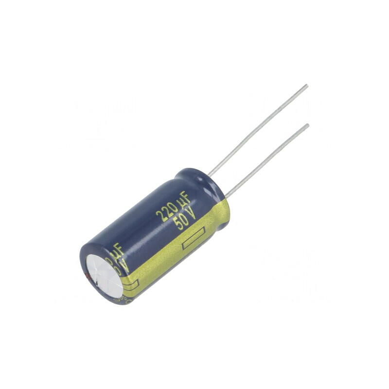 Condensator Electrolitic THT 220uF 63V 10x20mm 5mm Raster | Electronic-mag.ro | Componente Electronice