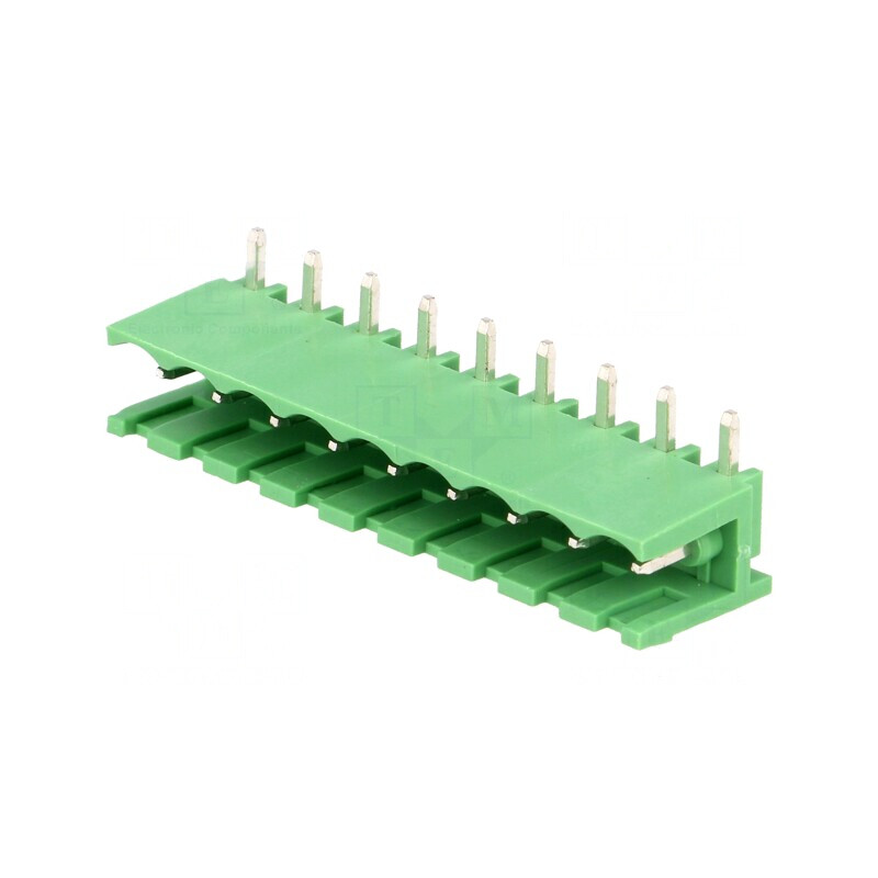 Regletă de conexiuni 5mm 9 piste 90° | Electronic-mag.ro | Componente Electronice