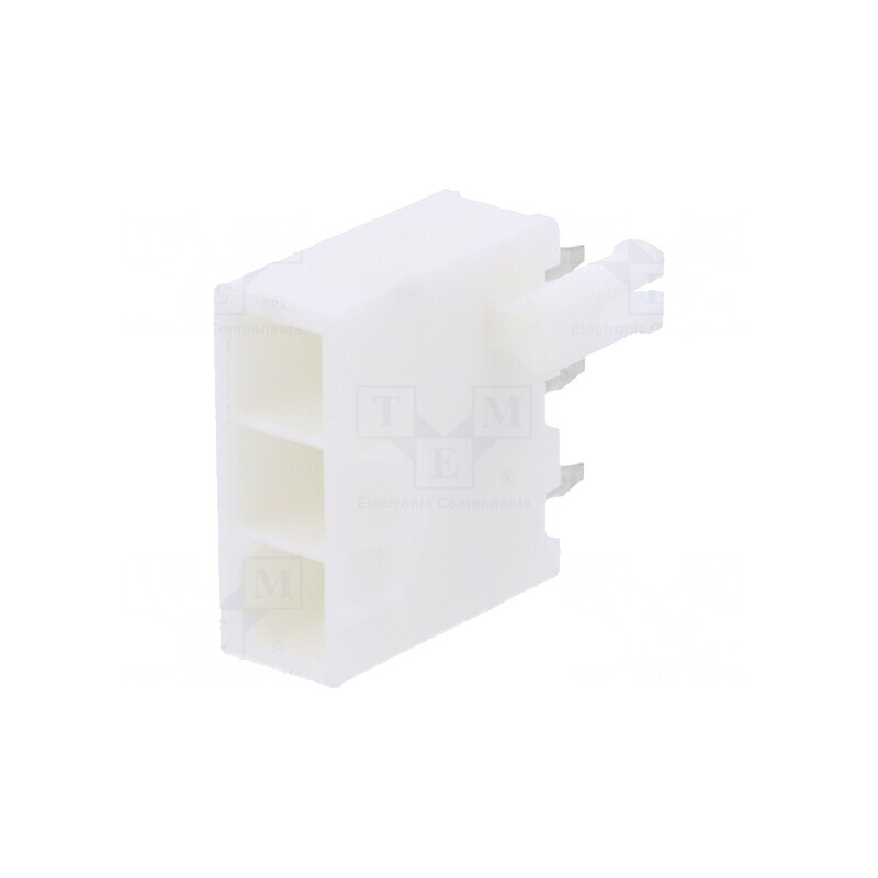 Soclu cablu-placă Mini-Fit Jr 4,2mm 3 PIN THT 9A drept | Electronic-mag.ro | Componente Electronice