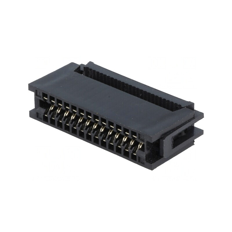 Conector IDC 26 pini pentru cablu-bandă 1,27mm gold flash | Electronic-mag.ro | Componente Electronice