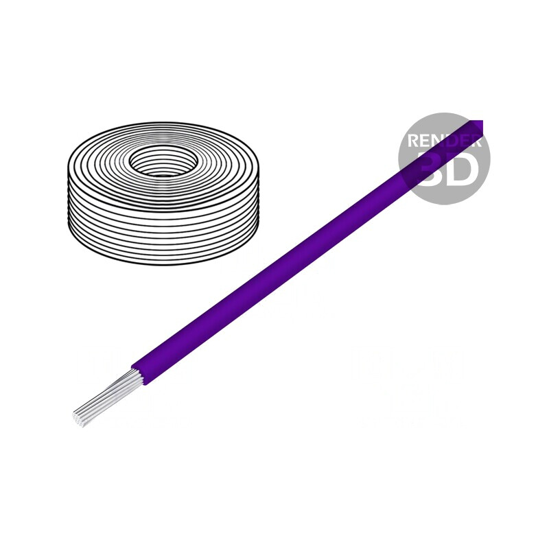 Cablu Electric H07Z-K 1,5mm2 Violet 450V/750V | Electronic-mag.ro | Componente Electronice