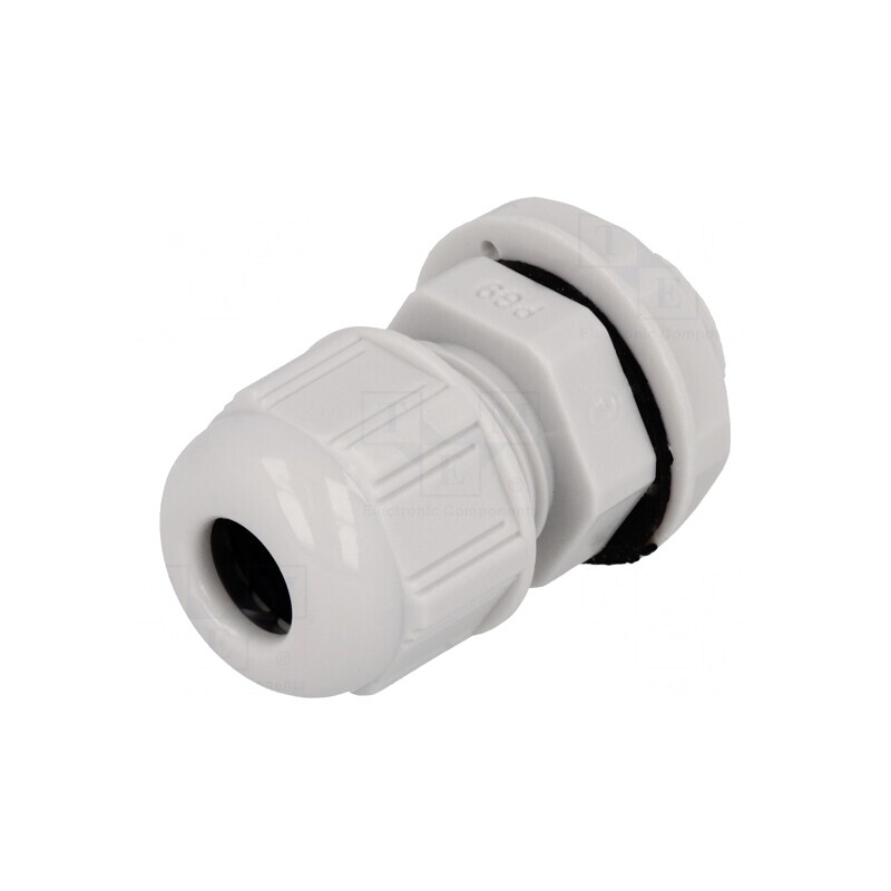Garnitură etanșare PG9 IP68 poliamidă gri UL94V-2 | Electronic-mag.ro | Componente Electronice