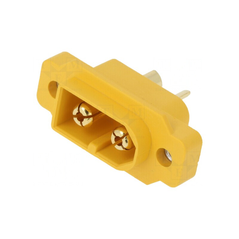 Soclu Alimentare DC XT60 30A 500V Galben | Electronic-mag.ro | Componente Electronice