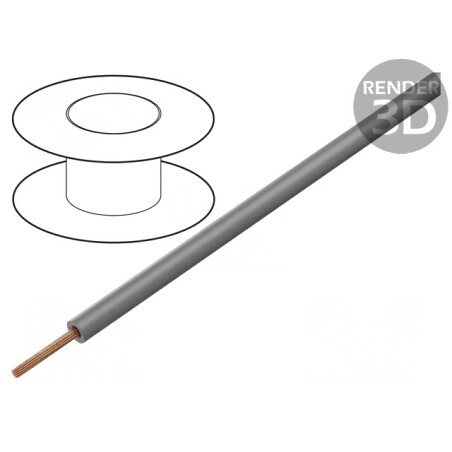 Cablu Electric PVC Gri 0.75mm² 25m | Electronic-mag.ro | Componente Electronice