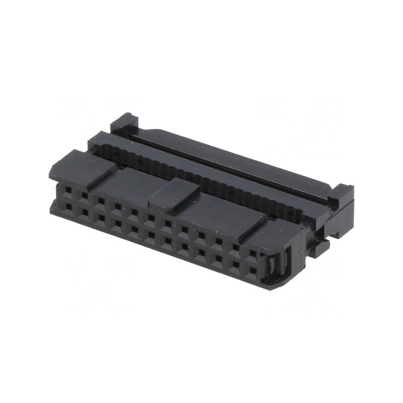Mufă IDC Mamă 24-PIN Neagră 1,27mm | Electronic-mag.ro | Componente Electronice