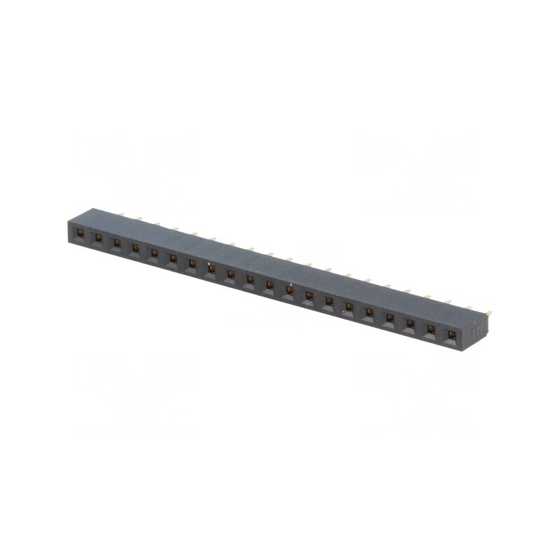 Soclu pini mamă 20 pini 2,54mm THT aurit | Electronic-mag.ro | Componente Electronice