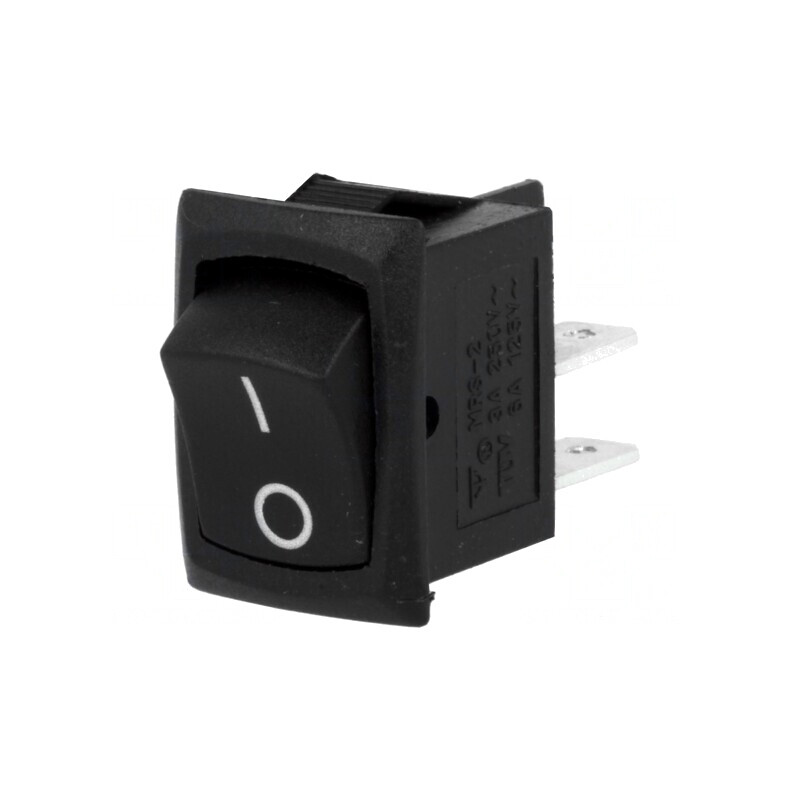 Rocker Switch ON-OFF 3A 250VAC Black | Electronic-mag.ro | Componente Electronice