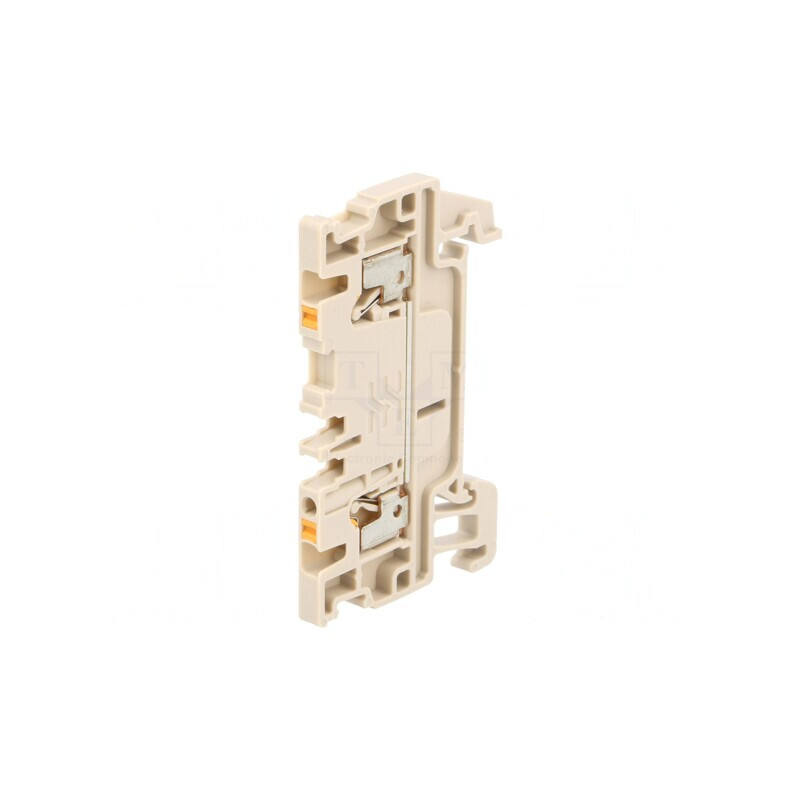Conector de Îmbinare Șine 1.5mm2 2 Borne Bej 3.5mm | Electronic-mag.ro | Componente Electronice