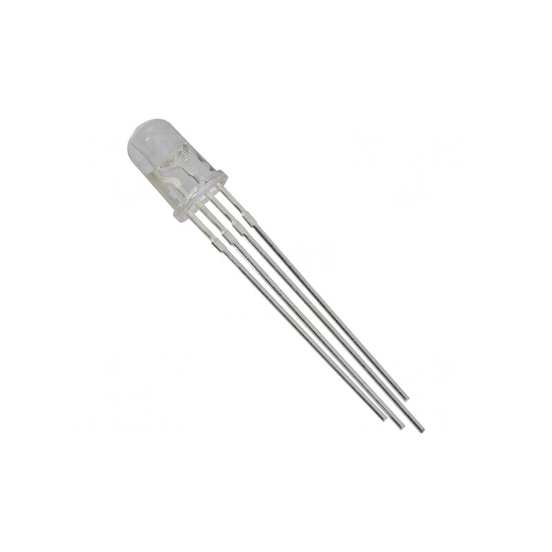 LED RGB 5mm Convex 30° 2V 4 Terminale | Electronic-mag.ro | Componente Electronice