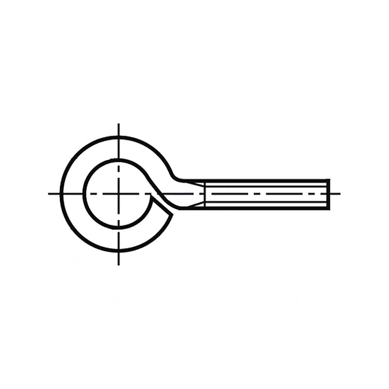 Cârlig inelar oțel zincat M8x30 | Electronic-mag.ro | Componente Electronice