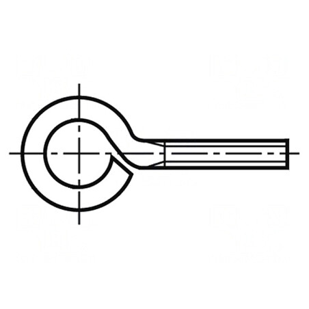 Cârlig inelar oțel zincat M8x30 | Electronic-mag.ro | Componente Electronice
