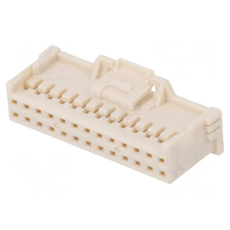 '2.0 W/B Dual Grid Receptacle Housing 26 Circuit Beige' | Electronic-mag.ro | Componente Electronice