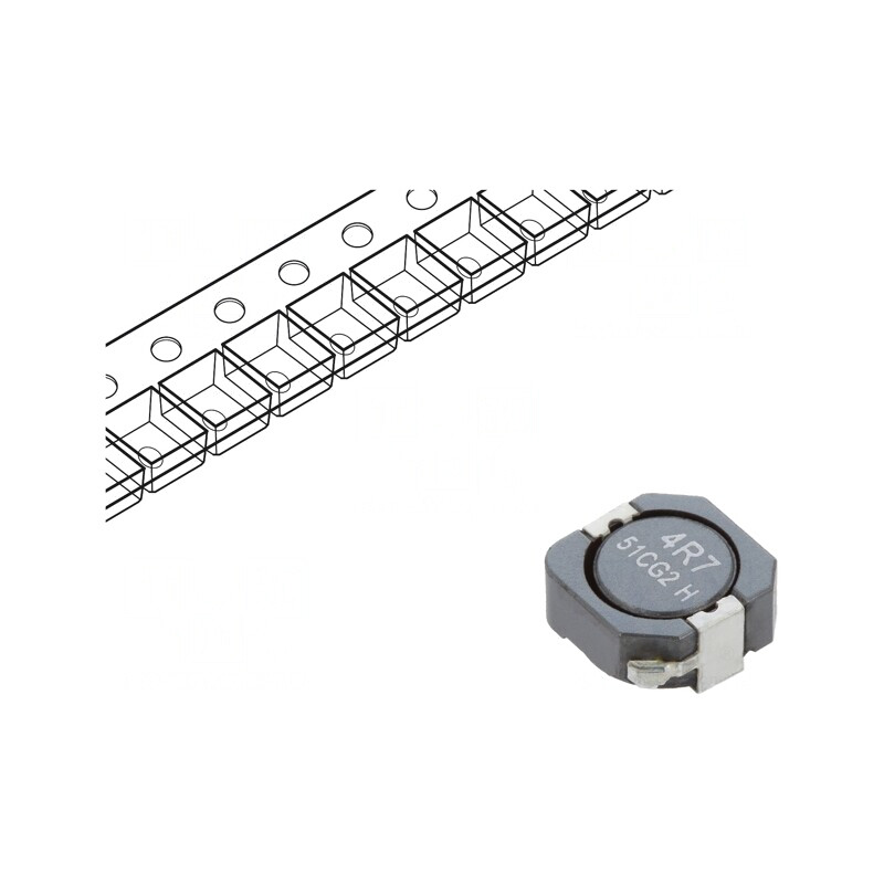 Inductor SMD 4.43uH 6.13A 10mΩ | Electronic-mag.ro | Componente Electronice Inductor SMD 4.43uH 6.13A 10mΩ | Electronic-mag.ro | Componente Electronice