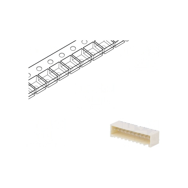 Soclu cablu-placă Pico-SPOX 1,5mm 10 PIN SMT pentru PCB | Electronic-mag.ro | Componente Electronice